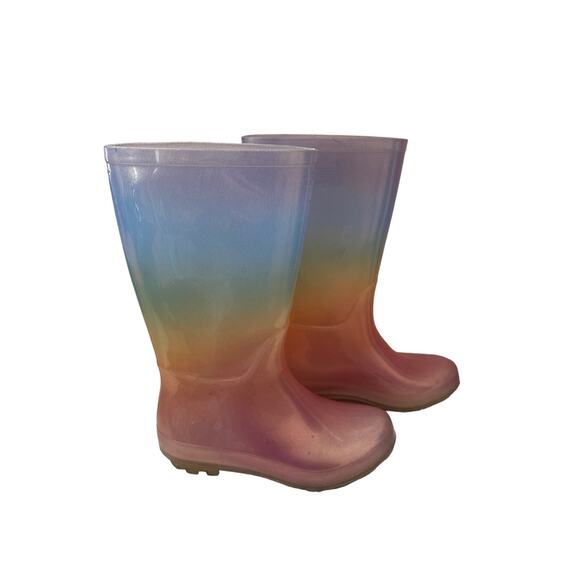Cat & Jack Other - Cat & Jack CeCe rainbow rainboots size 13